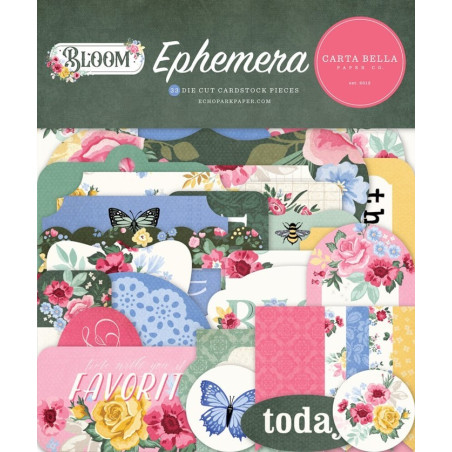 Carta Bella Bloom Ephemera 33pz