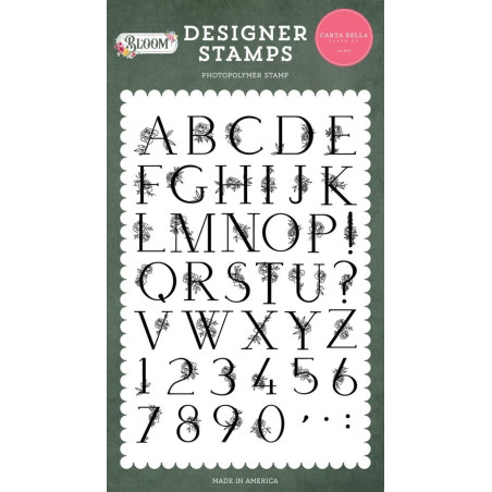 Carta Bella Floral Alphabet Designer Stamps