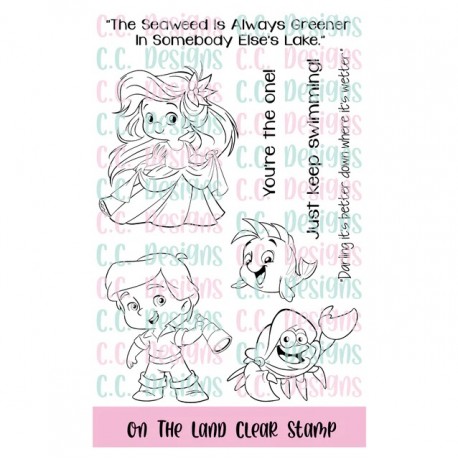 C.C. Design On The Land Clear Stamp