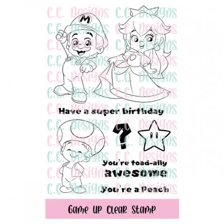 C.C. Design Game Up Clear Stamp