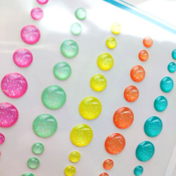 Simple Stories Just Beachy Glitter Enamel Dots