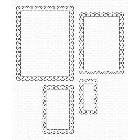 My Favorite Things Stitched Eyelet Lace Rectangle STAX Die-namics