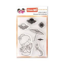 Timbro Clear-Mi 2554-CLEM-C Chinese Girl Umbrella