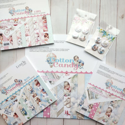 LemonCraft Cotton Candy Girl Buttons 4pz