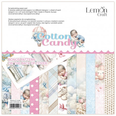 LemonCraft Cotton Candy Paper Paper Pad 30x30cm