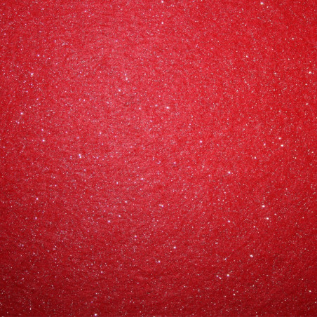 Pannolenci Glitter Fine Rosso