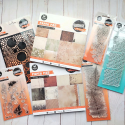 StudioLight Botanical Elements Grunge Stamps