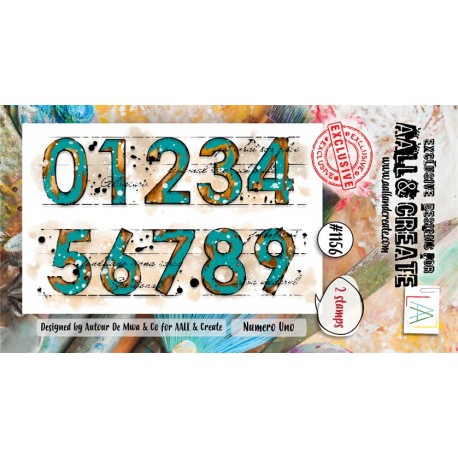 AALL & Create Stamp Set A8 1156 Numero Uno