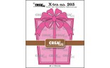 Crealies X-tra Dies No. 203 Give a Gift Card: Gift With Bow