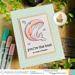 Mama Elephant ME AND MY WHALE Clear Stamp