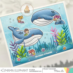 Mama Elephant ME AND MY WHALE Clear Stamp