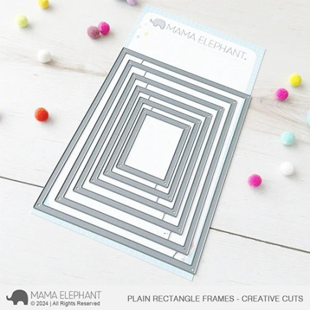 Mama Elephant PLAIN RECTANGLE FRAMES CREATIVE CUTS