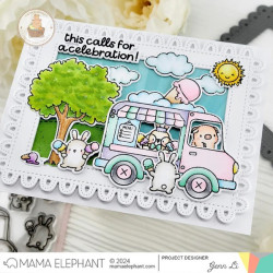 Mama Elephant LITTLE AGENDA ICE CREAM Clear Stamp