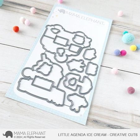 Mama Elephant LITTLE AGENDA ICE CREAM CREATIVE CUTS