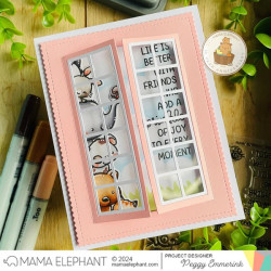 Mama Elephant PEEKABUDDIES Clear Stamp