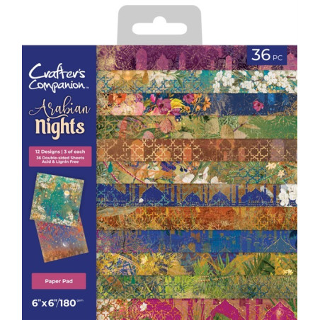 Crafter's Companion Arabian Nights Paper Pad 15x15cm