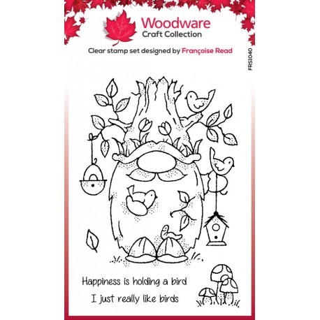 Woodware Craft Collection Birdwatching Clear Stamps