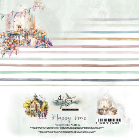 Alchemy of Art Happy Time Paper Collection Set 15x15cm 24fg
