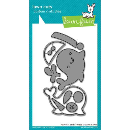 Lawn Fawn Die Narwhal and Friends