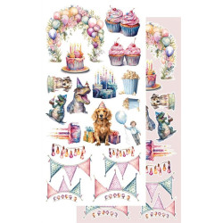 Alchemy of Art Happy Time Extras to Cut 15x30,5cm