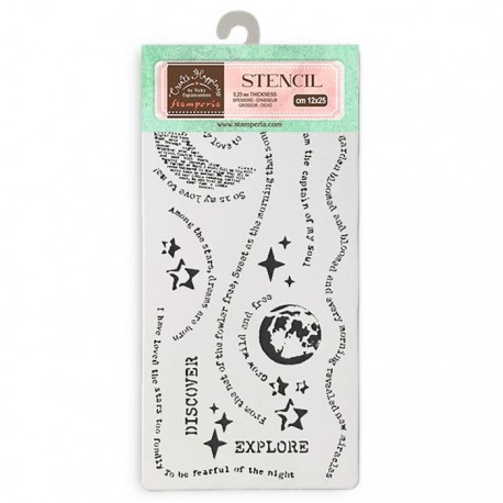 Stamperia Thick Stencil Create Happiness Secret Diary