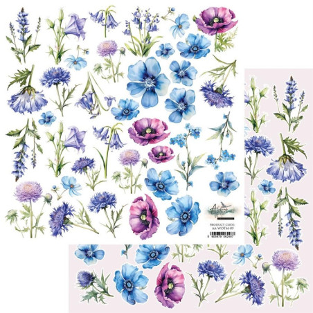 Alchemy of Art Whispers of the Mountains - Flowers -  Extras to cut 30x30cm
