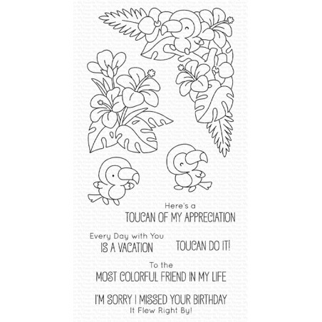 My Favorite Things Tropical Toucans Clear Stamps