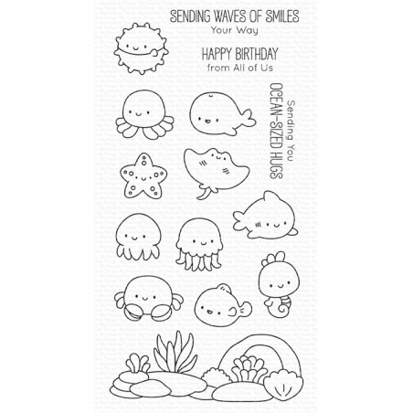 My Favorite Things Ocean-Sized Hugs Clear Stamps