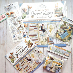 Stamperia Create Happiness Secret Diary Paper Pack 30x30cm