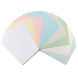 Florence LINEN Cardstock A4 PASTEL 45 fogli EFFETTO LINO
