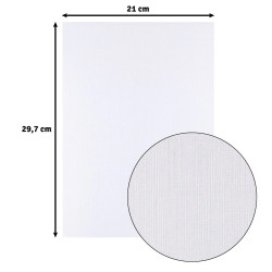 Florence LINEN Cardstock A4 PASTEL 45 fogli EFFETTO LINO