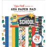 Echo Park Off To School Paper Pad 15x15cm