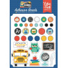 Echo Park Off To School Adhesive Brads 25pz+7 Chipboard