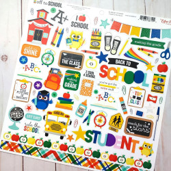 Echo Park Off To School Collection Kit 30x30cm