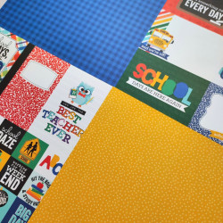 Echo Park Off To School Collection Kit 30x30cm