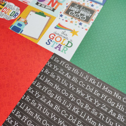 Echo Park Off To School Collection Kit 30x30cm