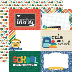 Echo Park Off To School Collection Kit 30x30cm