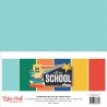 Echo Park Off To School Coordinating Solids Paper Pack 30x30cm