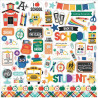 Echo Park Off To School Element Sticker 30x30cm