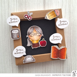 Timbro Clear-Mi 2570-CLEM-D Grazie Maestra
