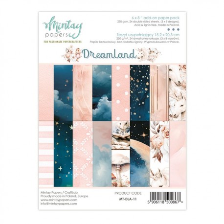 Mintay Papers DREAMLAND ADD-ON Paper Pack 15x20cm
