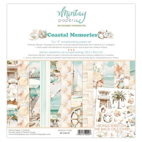 Mintay Papers COASTAL MEMORIES Paper Pad 30x30cm