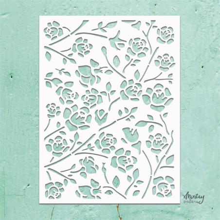 Mintay Kreativa Rosebuds Stencil