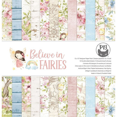 Piatek BELIEVE IN FAIRIES Paper Pad 30x30cm