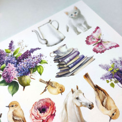 Mintay Papers LILAC GARDEN Elements 30x30cm