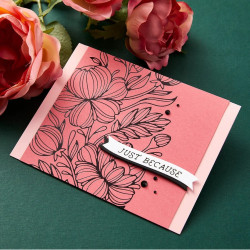 Spellbinders Glimmering Peonies Glimmer Hot Foil Plate
