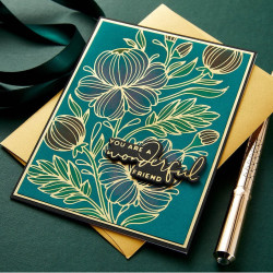 Spellbinders Glimmering Peonies Glimmer Hot Foil Plate