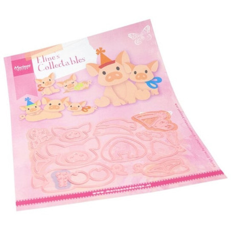 Marianne Design Collectables Eline's Pig Family