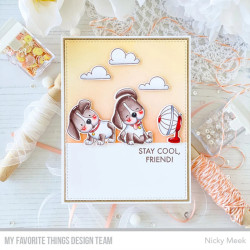 My Favorite Things Playful Pups Clear Stamps