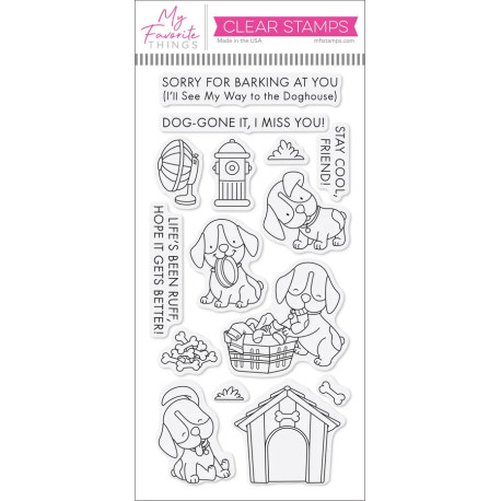 My Favorite Things Playful Pups Clear Stamps